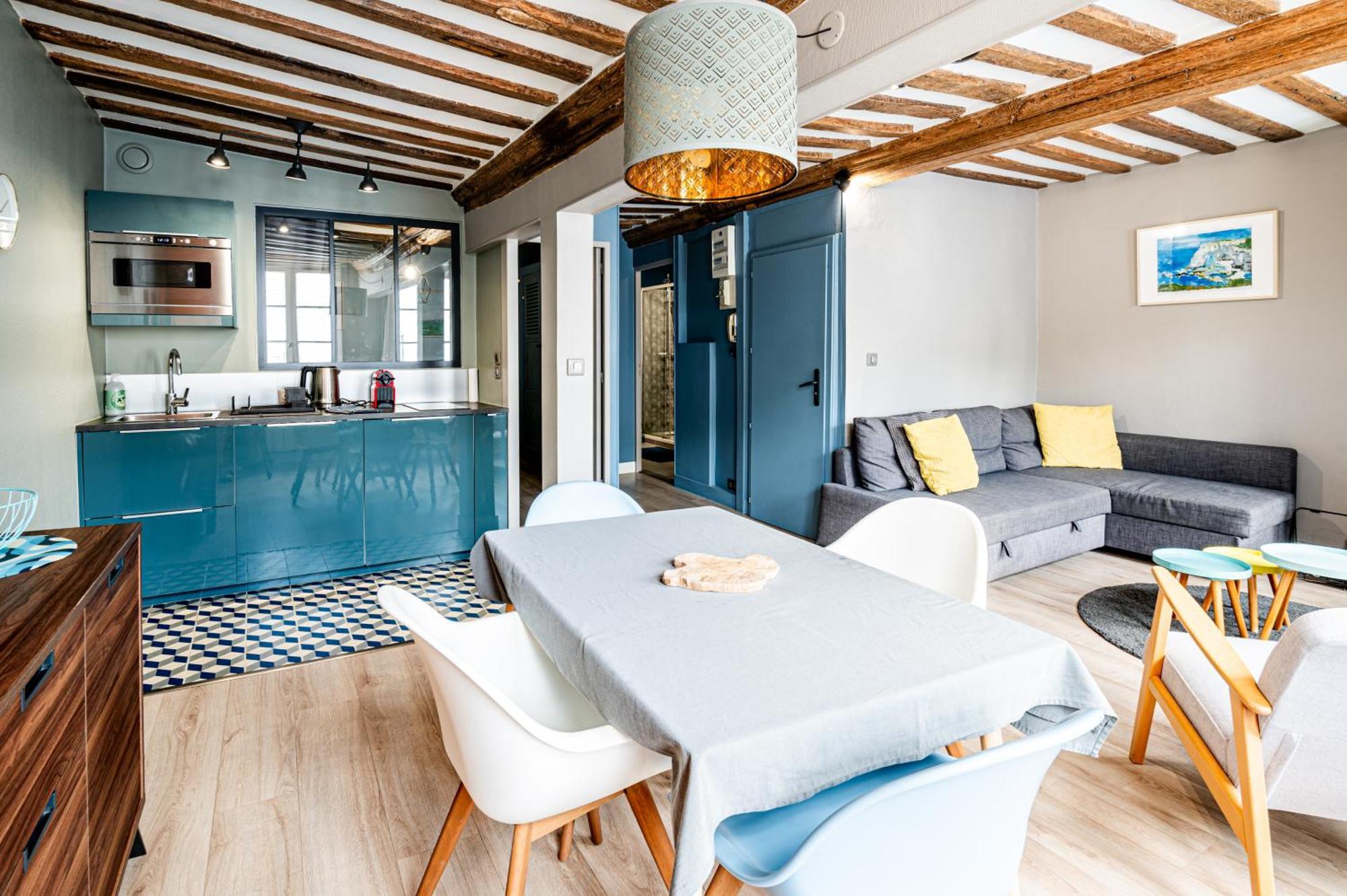 Cosy Loft - Plein Centre D'Honfleur Apartment Bagian luar foto